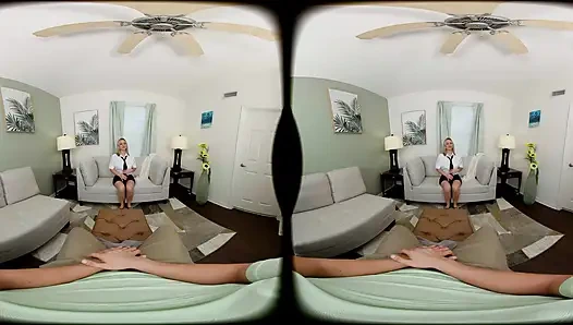 FORBVR - geile studentin mit dicken titten fickt deinen schwanz in pOV während der therapie