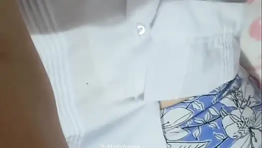 18-year-old College Girl Touches Her Vagina in Her Room