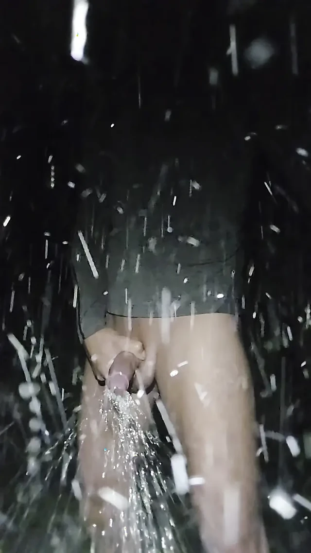 Day 14 without cumshot. Skinny boy almost loses control and cums almost 2 times. 2 times huge sperm and huge piss directly IJ