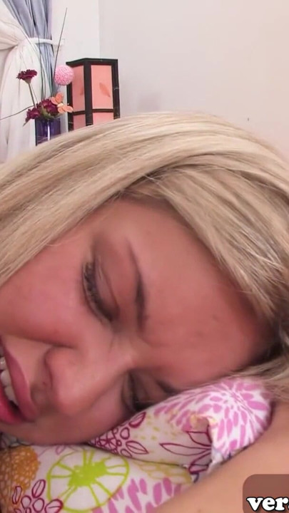 Blonde teen tries anal casting with her very small ass | Clip 1