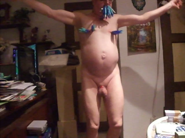 Slave J1306: Dancing Zumba with Clamps on lips and nipples 5