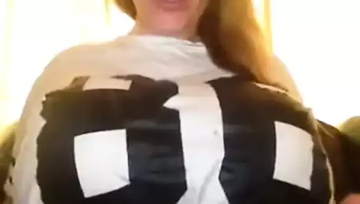 Pregnant  huge fake tits