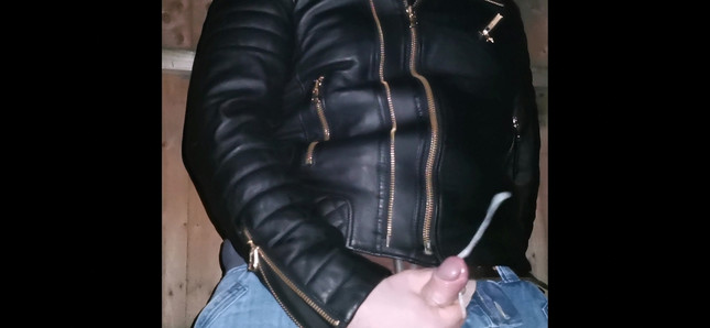 Cum in my m8 leather jacket