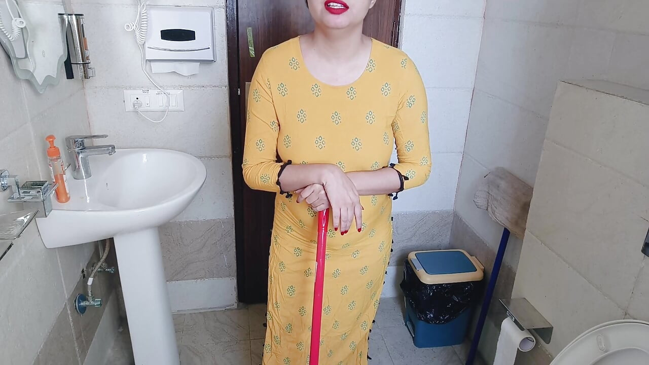 Indische Kamwali-seks met jongen voor het stelen van geld uit tasjes Hindi-audio