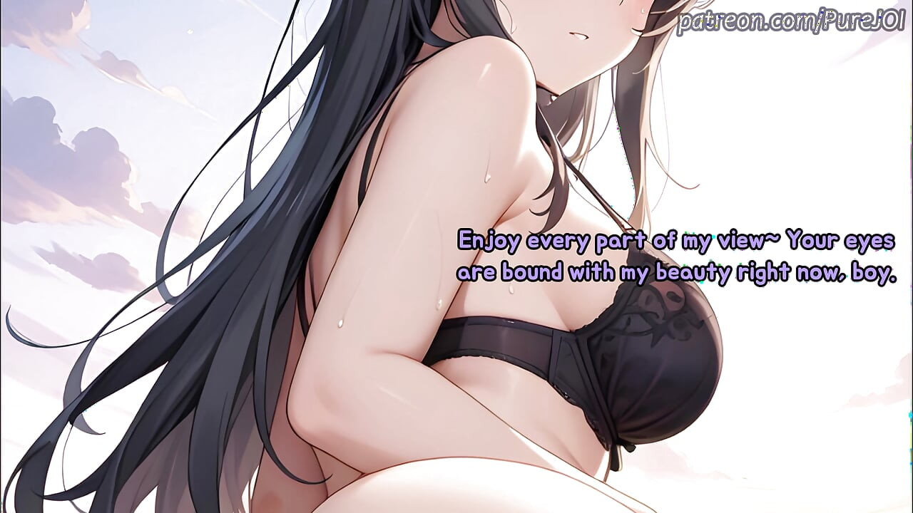 Enjoy a beach party with 8 warm desperate baddies (Sex JOI)