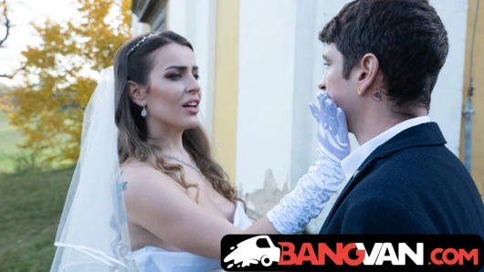BANGVAN - Perverted bride Marica Chanelle cuckold sex