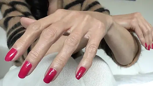 Красные ногти на пальцах, инструкция по, часть 1, представленная леди Викторией Валенте