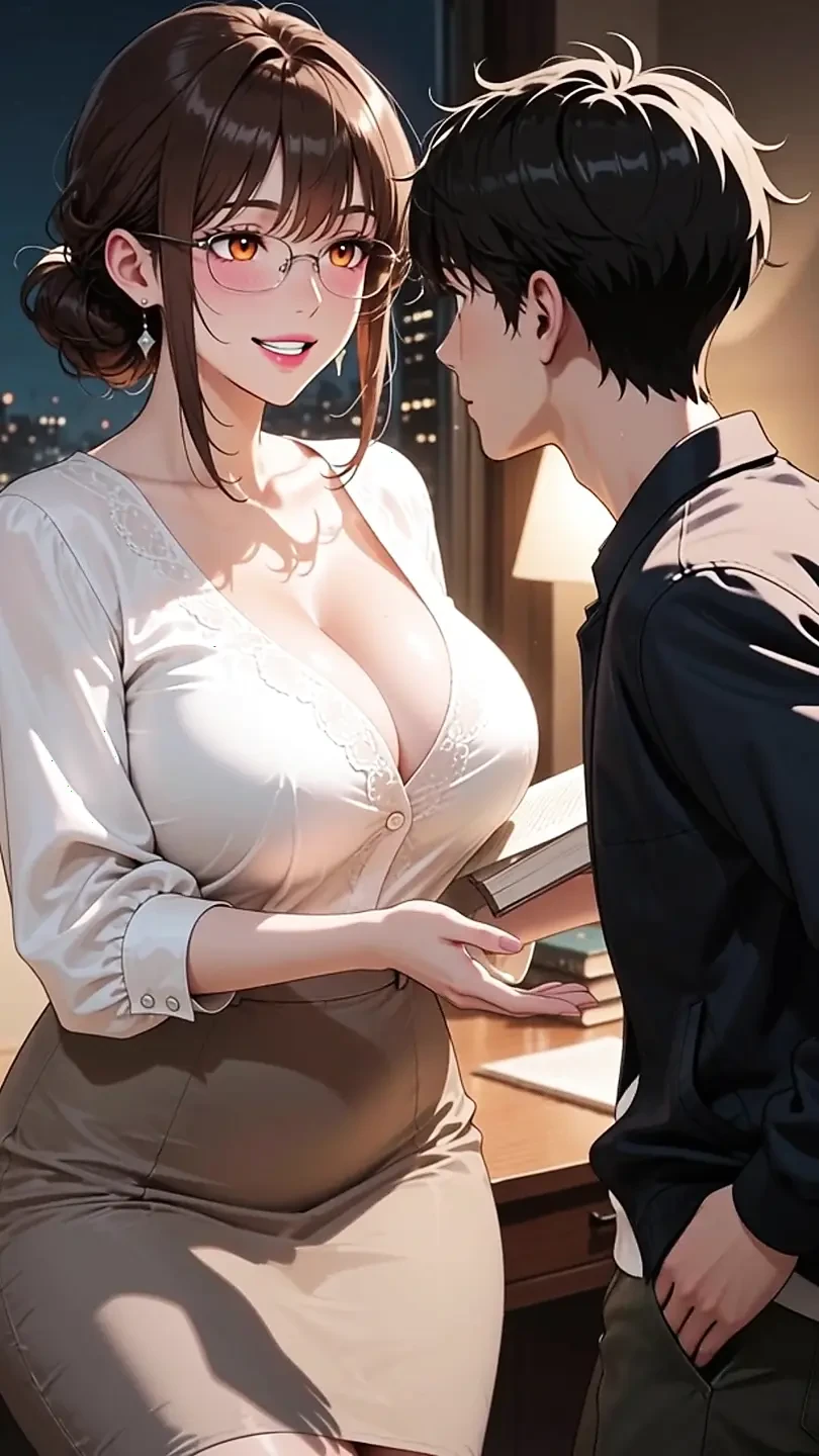 Sexy Coordinator Is Very Slutty With Sexuality Talk And Ends Up On Her Virgin Student's Cock - AI Generated Content