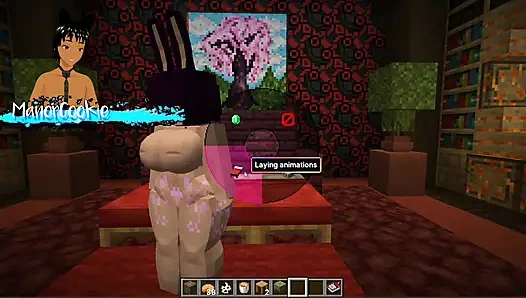 Minecraft Figura - Trying out some new models like this sexy Woman with bunny ears