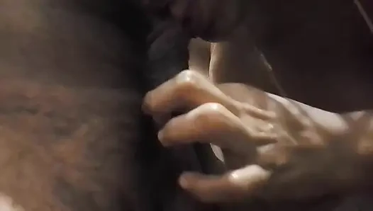 Village girl sucks her husband's penis in the bathroom
