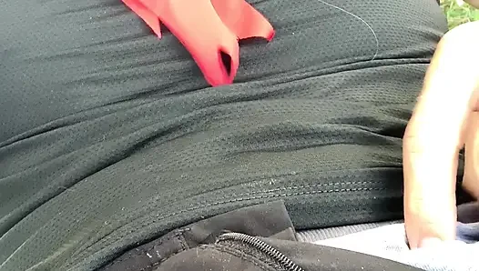 Hot Piss and Cum outdoors and all over