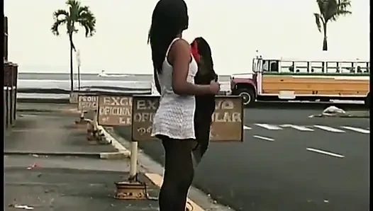 Awesome black transsexual drives this boy crazy!