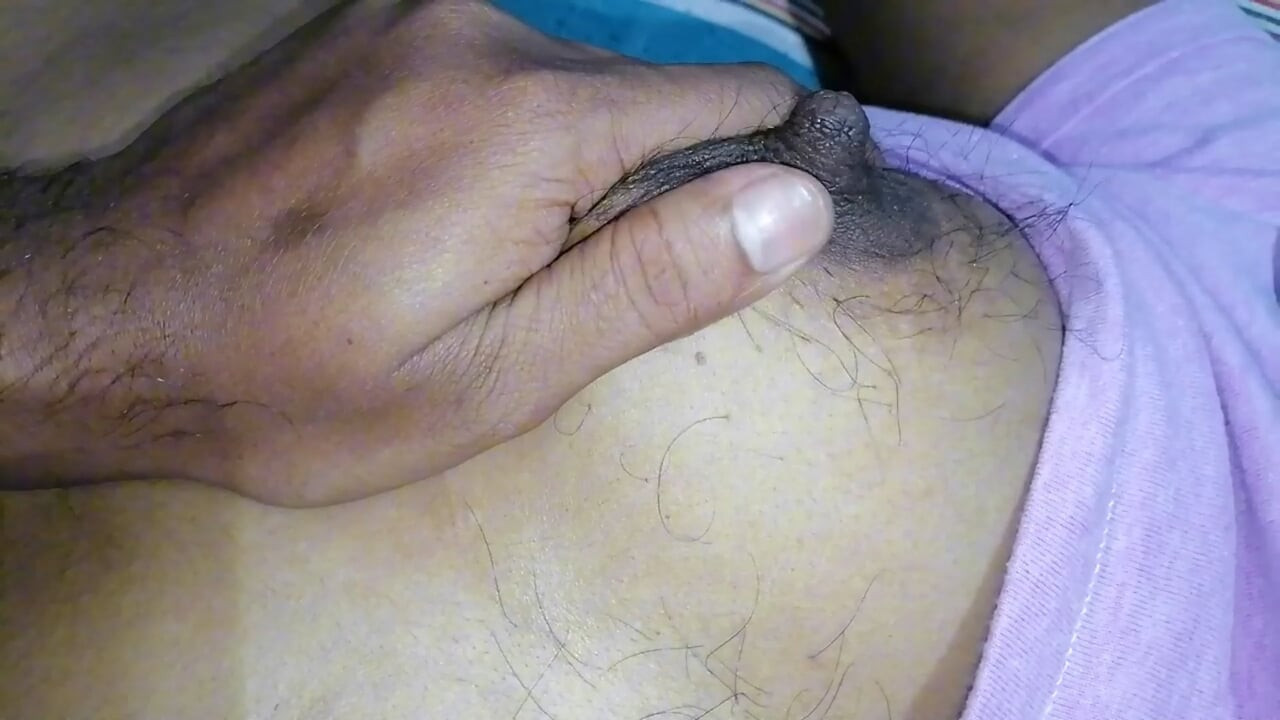 Asian with Bushy Hairy Tits Full Body Strip Before Intense Sex