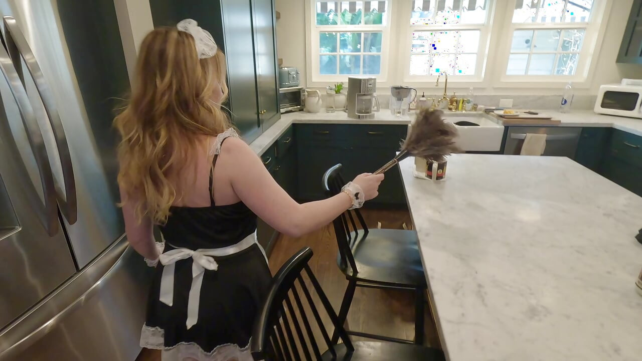 Russian Blonde Maid Rough Sex After Cleaning Alexandra Quintezz