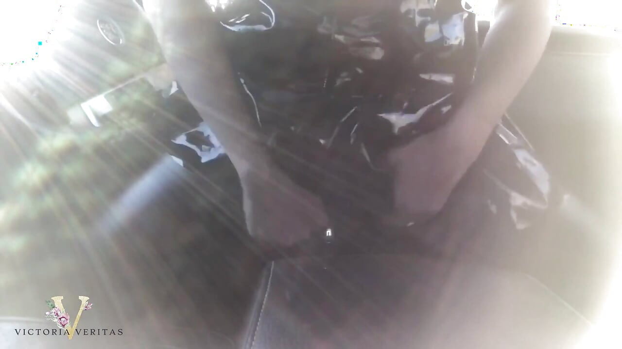 Riding Stick Shift and Squirting in My Car Leather Fetish Gone Wild with Leather Gloves, Leather Pants, Leather Dress, Leather