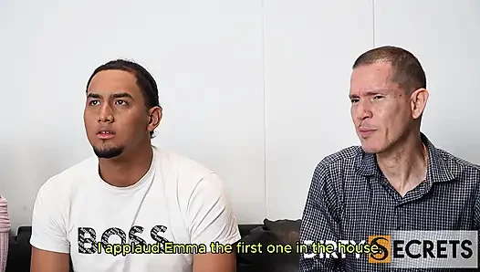 WE'RE ALL WATCHING A MOVIE WHEN MY STEPDAUGHTER SECRETLY GIVES HER BOYFRIEND A BLOWJOB AND THEN FUCKS WITH HIS BEST FRIE