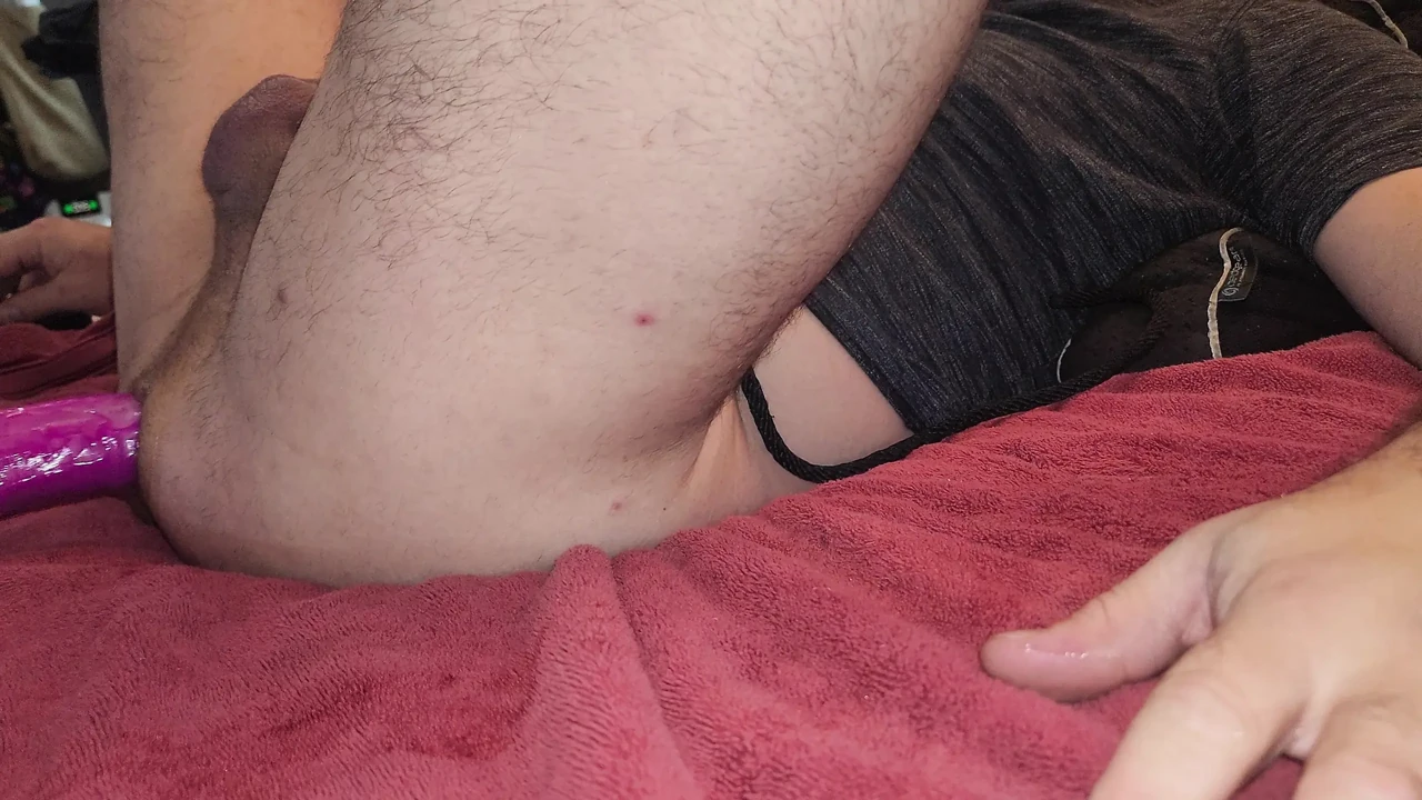 Straight Guy Gaped by Huge Dildo Fuck Machine