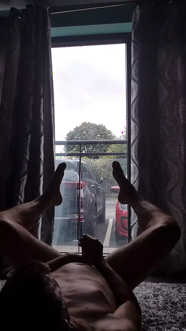 Window Play and Cum - extrem risky