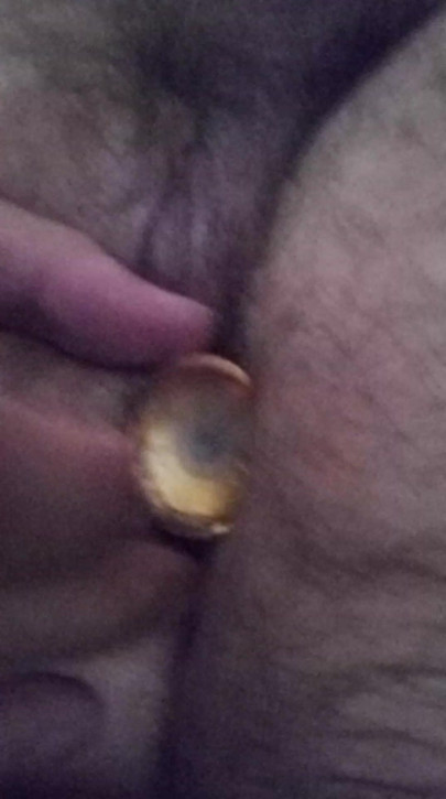 Anal plug in my ass