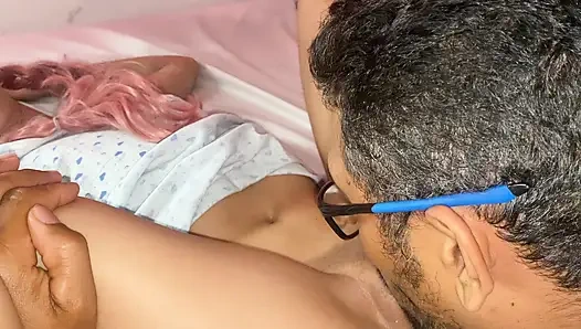 I Share Room with My Suggar Dady, My Lord Fuck Me Well Good and He Takes All the Milk Out of Me