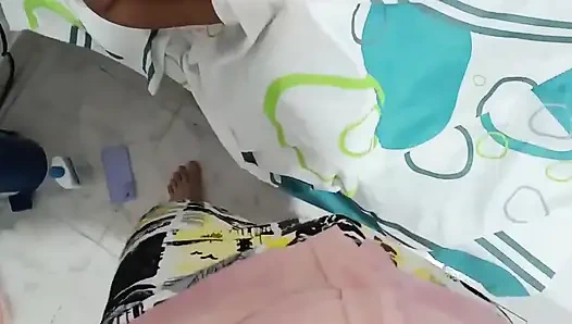 Si cewek gemuk rambut cokelat dengan bibir merah dan toket besar lagi asik dientot habis-habisan sama kontol besar