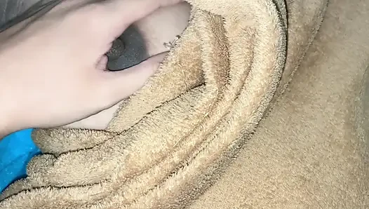 big tits little stepsister is playing games and i wait for her to sleep to get fucked