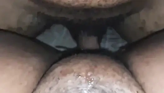 This maid waited for my wife to come out to tease me, I couldn't resist in that ass