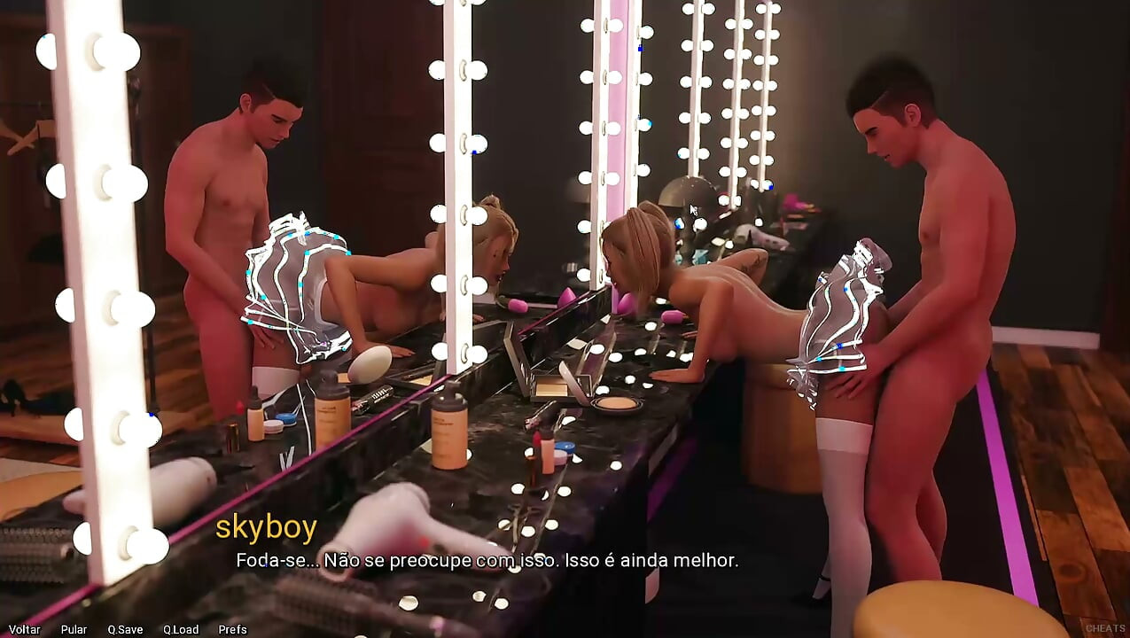 Being a DIK-- stripperen Lily i makeup-rummet