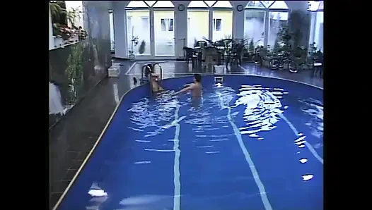 Wonderful Girl with Tight and Wet Pussy Gets Fucked in Gym and Cum on Tits