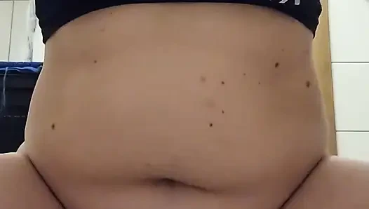 Orgasm control training: riding a dildo with a wand but not being allowed to reach orgasm