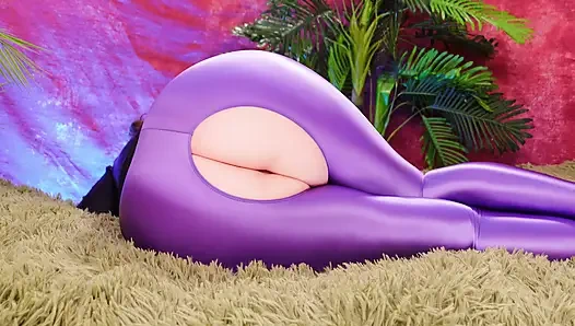 Taytlı çoraplı büyük götlü fetiş kız kıllı amıyla oynuyor