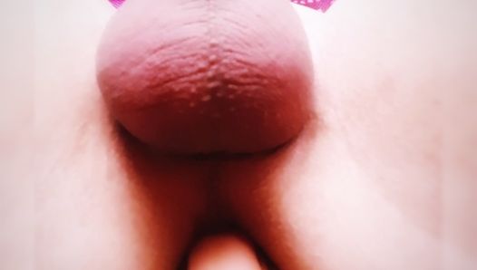 Sissy bouncing on big fat Cock and letting her Clitty flop