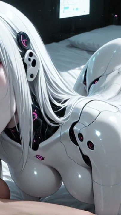 Spaceship Lust - Futanari Android Fucks Guy (AI Generated) | Clip 1