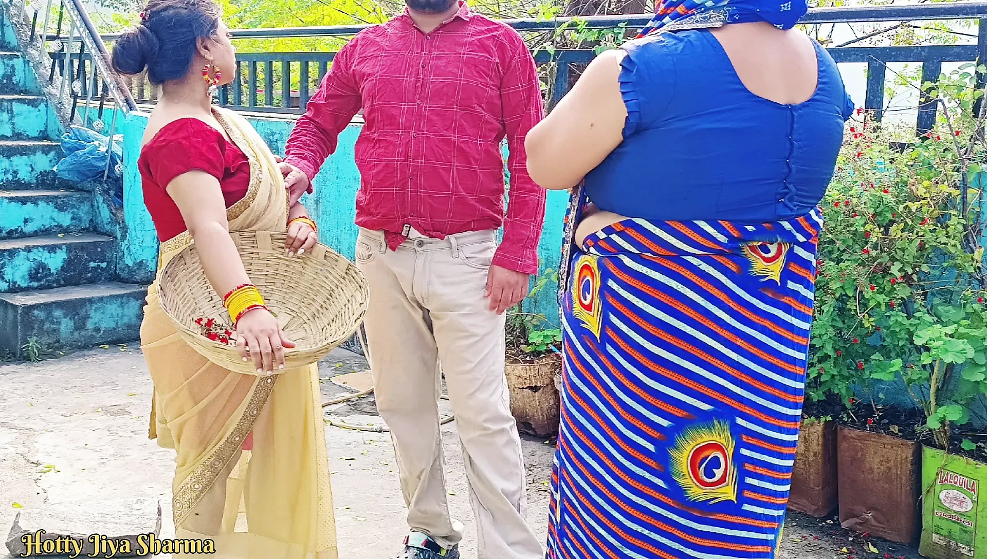 Desi Family Threesome Sex, Step Son In Law Sex With His Step Mother In Law And Wife