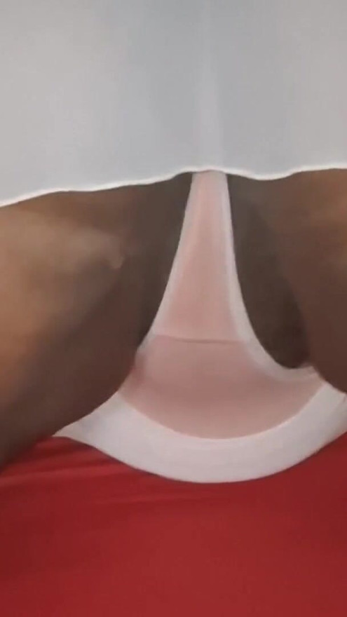 Evangelical stepdaughter studying the bible with the plug in her ass and sitting on the cock while the stepmother was in church | Clip 1