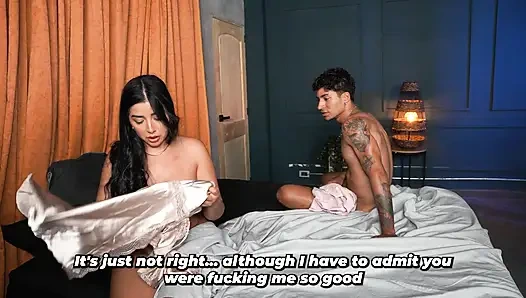 Stepson accidentally ends up fucking his busty stepmother - Thiago Lopez & Lina Henao