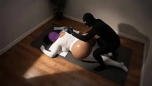 "Thick BBW Gets Sensual Oil Massage Face Down - Huge Ass Focus"