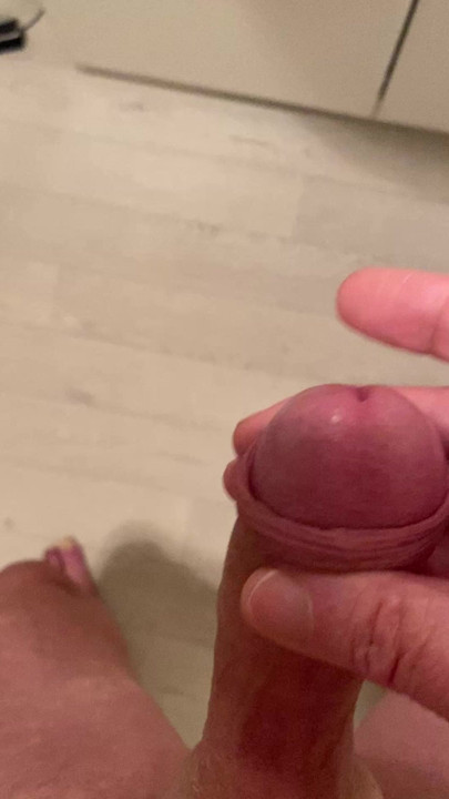 Stroking my cock