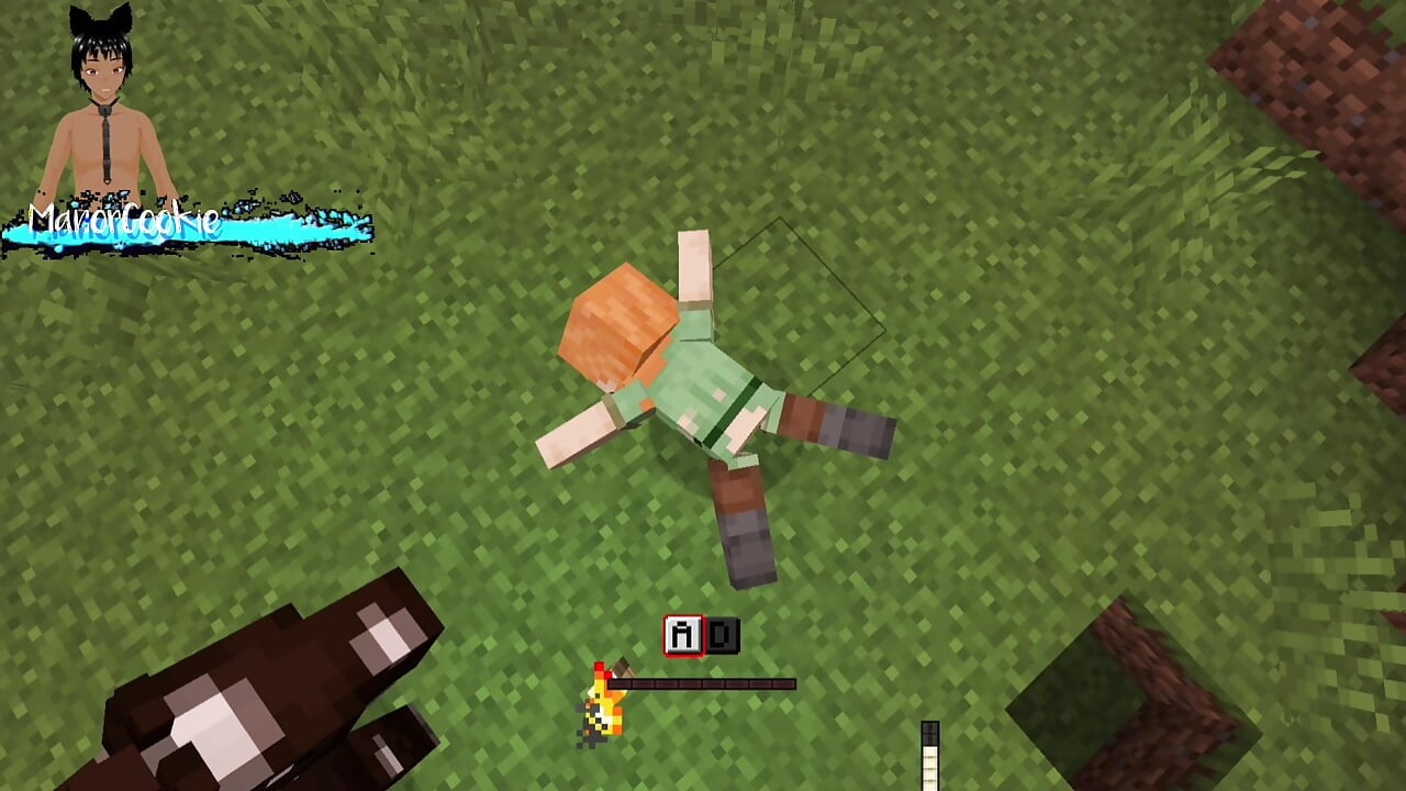 Minecraft mod Needs of Nature - Steve and alex masturbating and showing off some features! Like Cum!