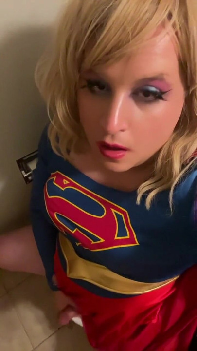 Iconic moment from "Shameless Sissy Supergirl Jerks Off on Snapchat."