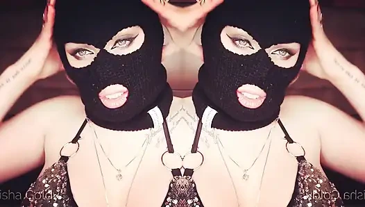 Güzel dudaklı seksi gangsterler tarafından ev sahipliği yapıyor!