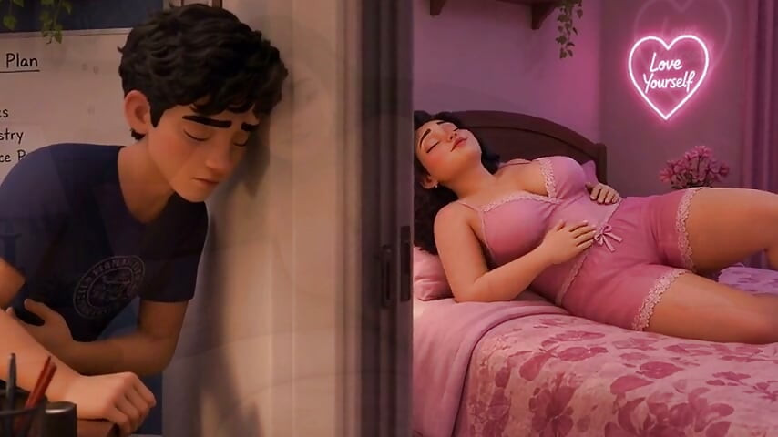 I Heard My Stepmom masturbating and i Help to Ended Up