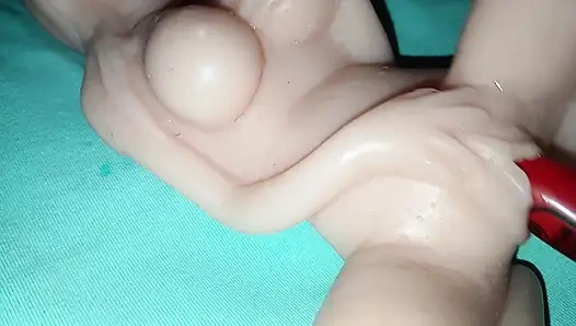 4K реалистичная соло-игра с куклой - премиум силиконовая модель в видео от первого лица