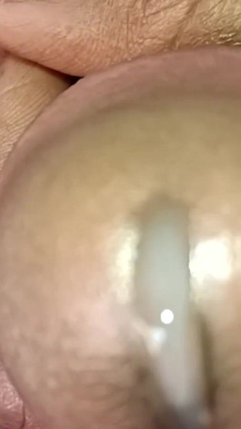 Emotional moment from "hot and big cock pumping, masterbating and cumming"