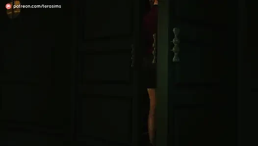 Orta yaşlı seksi kadın oğlunun en iyi arkadaşının yarağına bağımlı