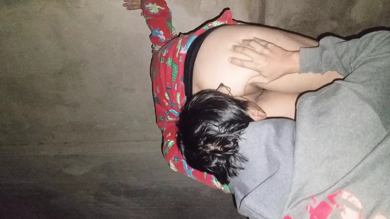 In the garage quickly with my stepmom