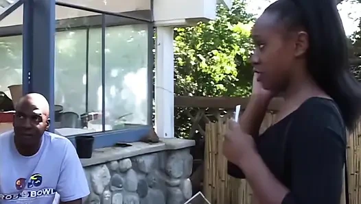 Black Slut Screams on Black Monster Cock