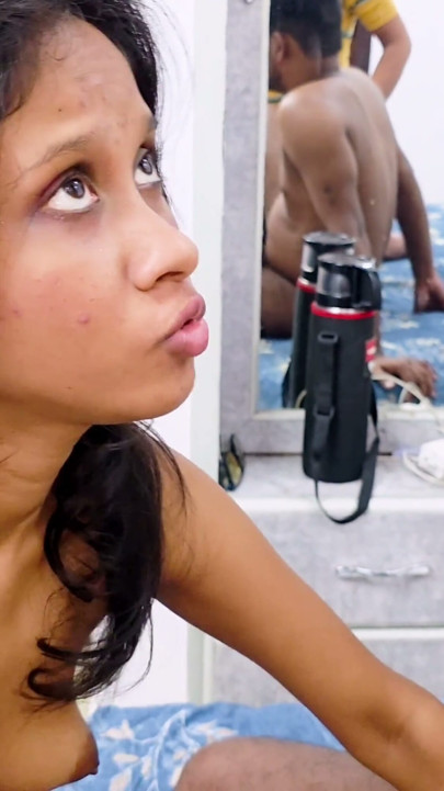 Indian Asian Desi Boyfriend  Hardcore Sex Fucking with Friend Young Beautiful Girl Licking his Big cock Fantasy Video | Clip 2
