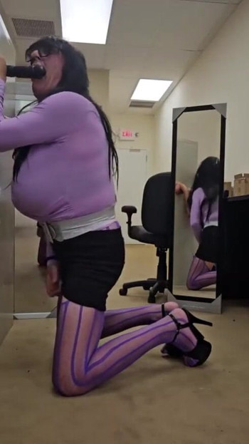 Memorable moment from "DeeDeeSlut69 Horny at the office"
