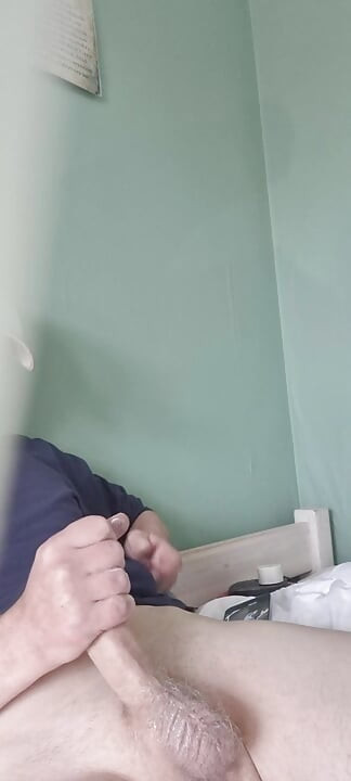 Big cock solo masturbates